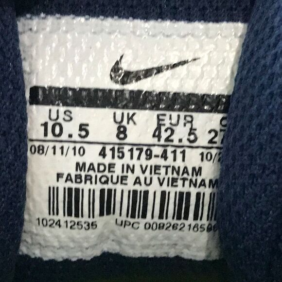 Nike Unify Metal Baseball Cleats Blue/White 415179-411 Women’s Size 10.5 - Picture 10 of 11